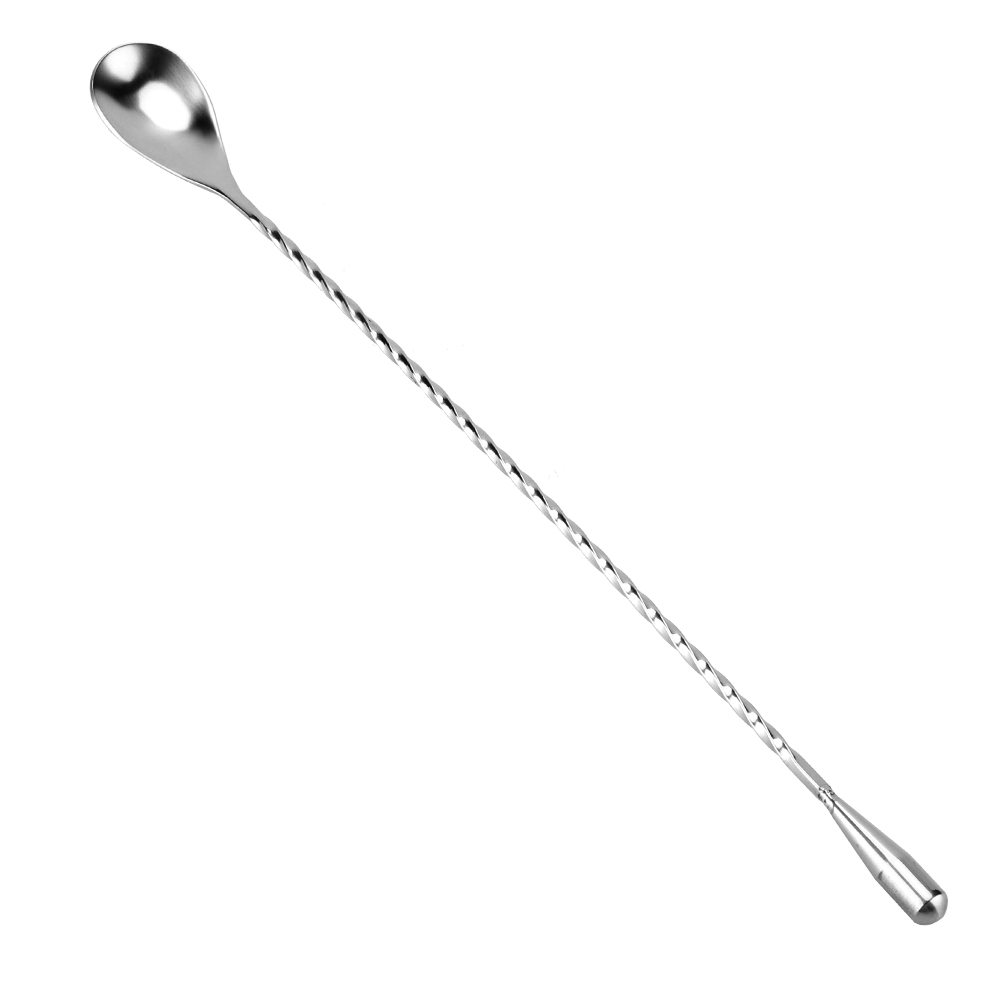 Bar Spoon Twisted - Cuchara mezcladora larga de acero inoxidable